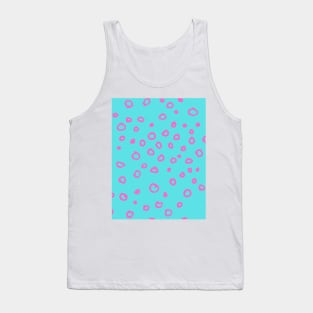 Abstract boho pink bubble pattern Tank Top